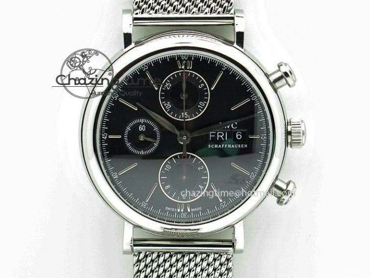 MIROTIME 0130 Big Pilot IW329701 M+F 1:1 Best Edition Black Dial on Brown Leather Strap MY RelaxedFit 7005